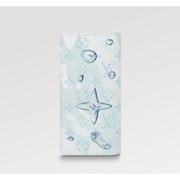 Louis Vuitton Brazza Wallet M82306 blue long wallet Aqua Garden water - Picture 6 of 6
